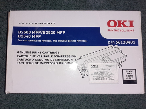 Toner Original Okidata B2500mfp B2520mfp B2540mfp Pn56120401