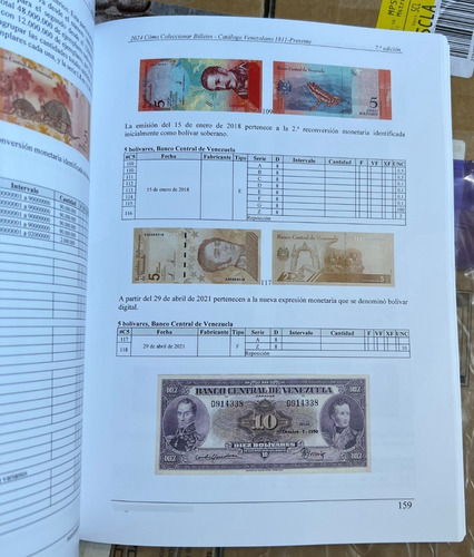 Imagen 3 de 9 de Libro 2024 Cómo Coleccionar Billetes Catálogo Venezuela