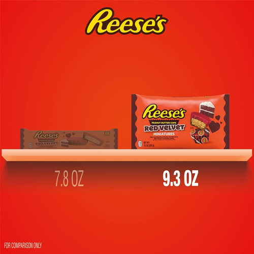 Chocolates Reese's Miniatures Red Velvet De 9.3 Onzas
