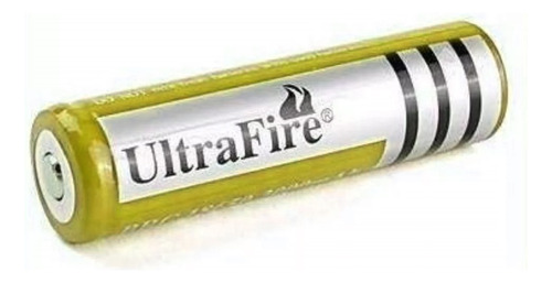 Pila Recargable Ultra Fire Medida 18650 Cilíndrica - 1 Pieza - Amarilla 8800 Mah 4.2 V Litio 