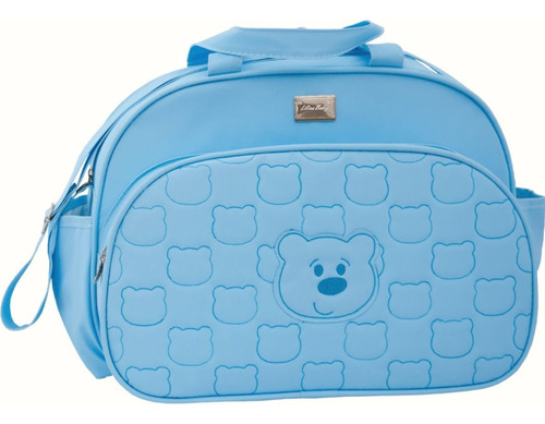 Bolsa Maternidade Urso Bebe Menina Menino Cor Azul-claro