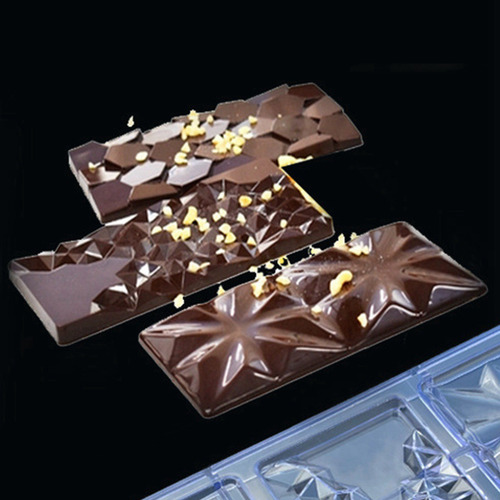 Molde De Policarbonato Para Barras De Chocolate Pl, 4 Unidad