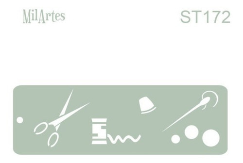 Imagen 1 de 1 de Mil Artes - Stencil Costurero 4,50 X 14,50cm - St172