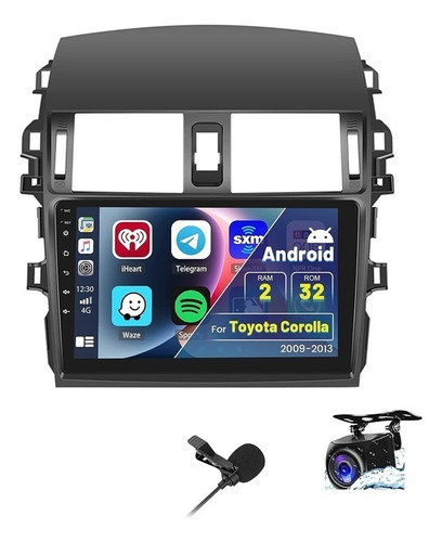 Estereo Toyota Corolla 2009-2013 Android Carplay Gps 2+32g