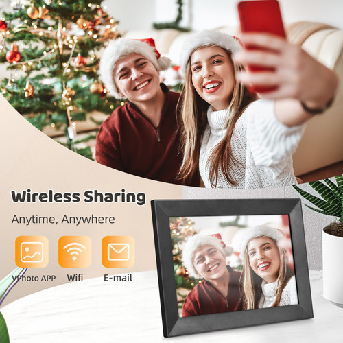 Quadro Ip Digital Wifi De 10,1 Polegadas, Memória Digital Em