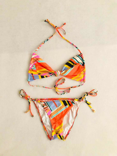 Bikini Victoria's Secret Original De Colores Nudo Al Frente