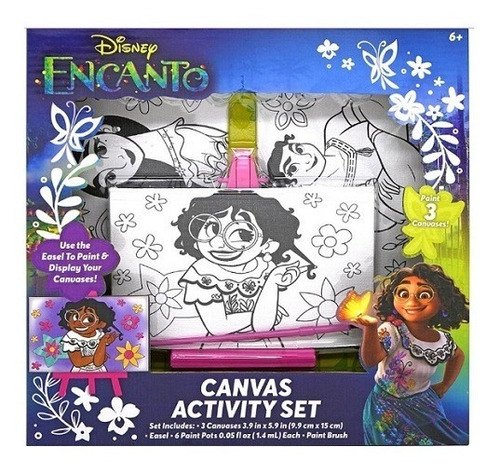 Set De 3 Hojas De Lienzo Disney Encanto    