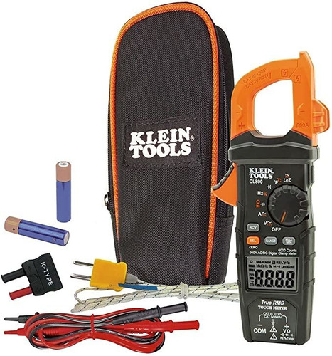 Kit Medidor Digital Klein Tools, Cl800, 600 Amp, Con Estuche