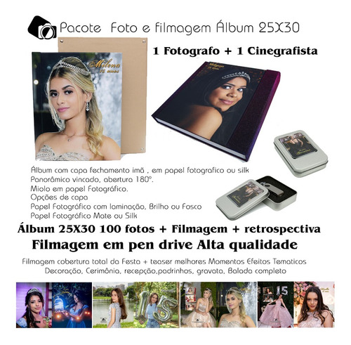 Imagem 4 de 10 de Foto E Vídeo Casamento - Debutante - Infantil Promoção