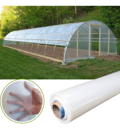 Lona Estufa Plantas 8 X 35 Mts C/aditivo Uv Antiaderente