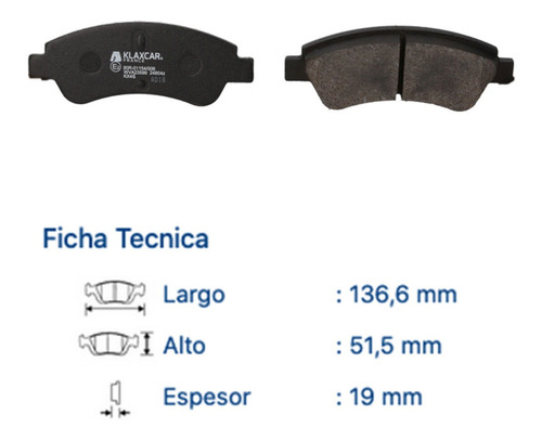 Pastillas De Freno Delanteras Peugeot 207 Trendy 1400cc 2008