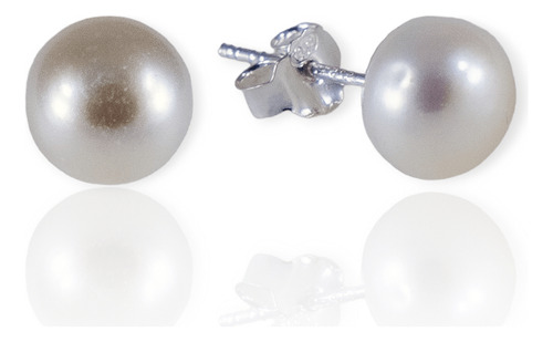 Aros Plata 925 Perlas Arpl292 - 9d