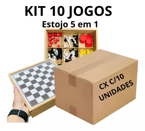 Jogo 5x1 Dama Xadrez Ludo Jogo Da Velha Trilha Toy Trade