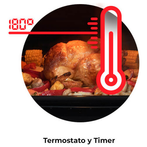 Imagen 5 de 10 de Horno Eléctrico Touch Longvie Hest60x De Empotrar