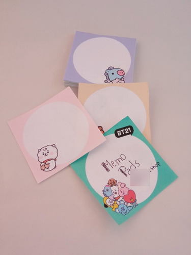Bt21 Memo Pads | Bts | Fanmde | Kpop