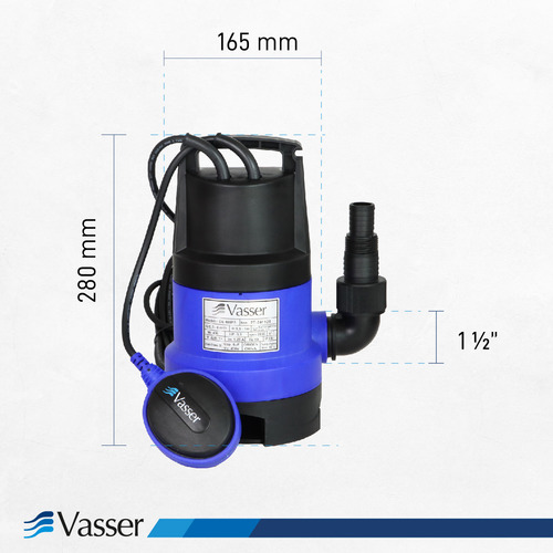 Bomba Desagote Agua Sucia Vasser De400ps 400w 5mts Cable