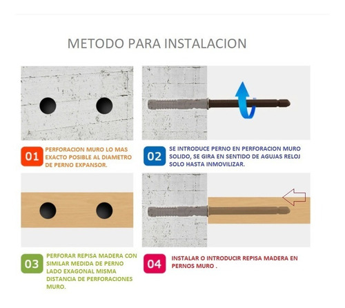 Imagen 4 de 5 de Soporte Oculto Repisa Flotante ( Pack 2 Und )