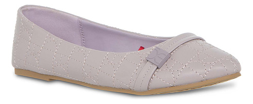 Zapatilla Cloe Para Mujer Flat Puntal Monograma Bordado