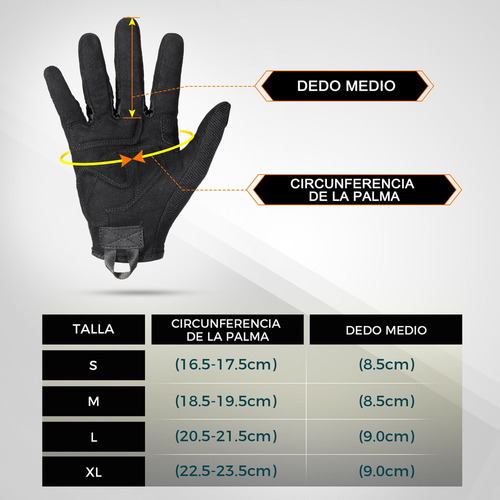 Guantes Tácticos Militares Dedo Completos Para Motocicleta