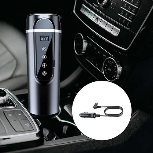 Chaleira De Carro 12v/24v, Aquecedor Preto Em Tela Pequena