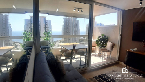 Departamento En Arriendo Año Corrido De 2 Dorm. En Concón