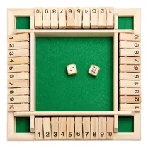 Comprar Genérica Shut The Box Wooden Mathematic Traditional Pub Board Dice Game Travel 4 Players
