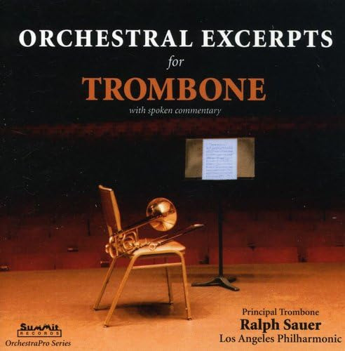 Cd Orchestral Excerpts For Trombone - Sauer, Ralph
