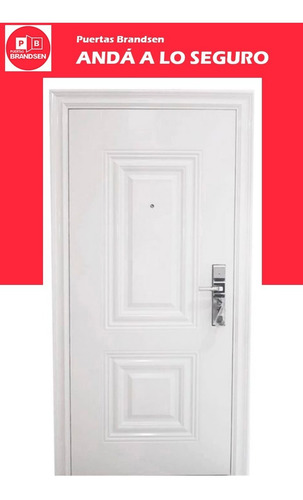 Puertas De Seguridad Multianlcaje Brandsen - Modelo Santa Fe - 960 Mm X 2050 Mm X 70 Mm