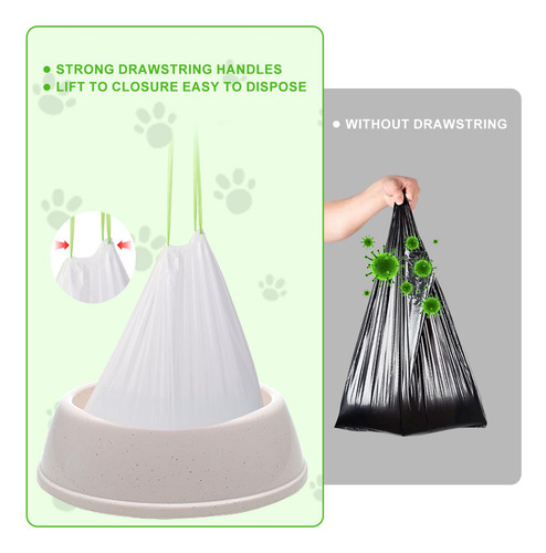 Bolsas De Basura Hlinakrbcs Para Robots 4 Y 3, Paquete De 60