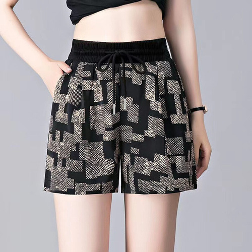 M Pantalones Cortos De Seda Helada De Hot Pants Cool Coal