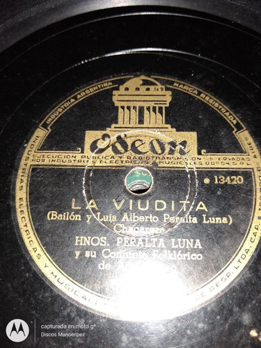Pasta Hermanos Peralta Luna Odeon C132 (Usado)