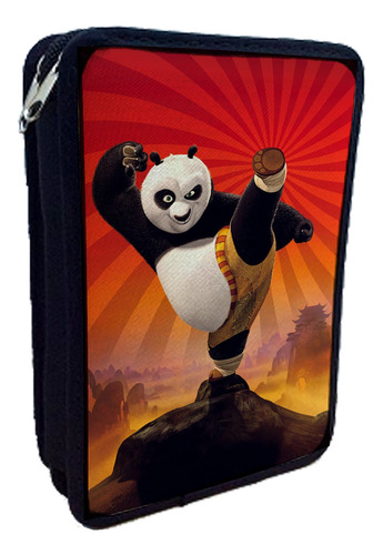 Kung Fu Panda Shifu Cartuchera 2 Pisos Con O Sin Nombre
