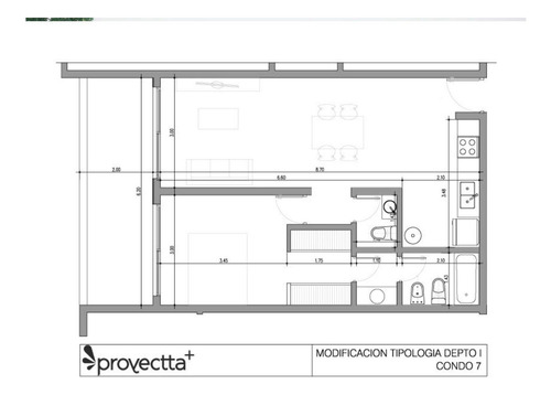 Departamento En Venta 56m² · 2 Ambientes · Cochera Fisherton, Rosario