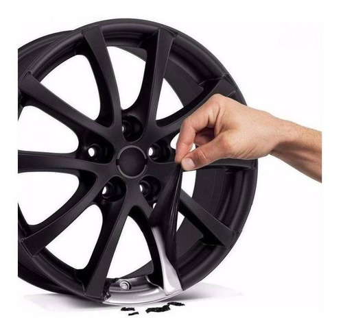 Preto Fosco Envelopamento Liquido Adesivo Adesivo Carro 3 Un