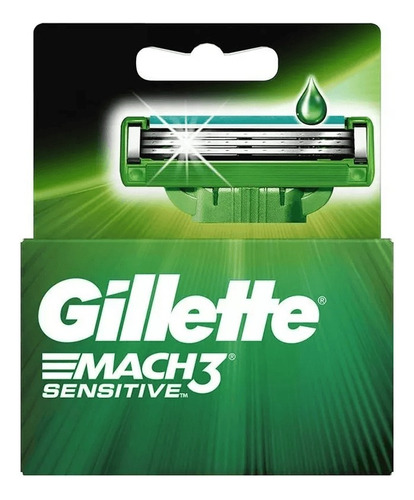 Cartuchos Para Afeitar Gillette Mach3 Sensitive 6 Unidades