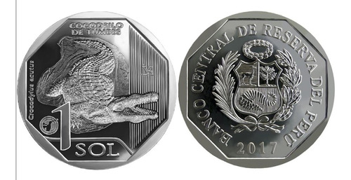 Cono De 20 Monedas Del Cocodrilo De Tumbes Fauna Del Perú B2