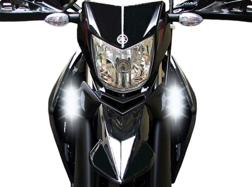 Farol Auxiliar Led 18w Drl Moto Yamaha Xtz 250x Motard (par)