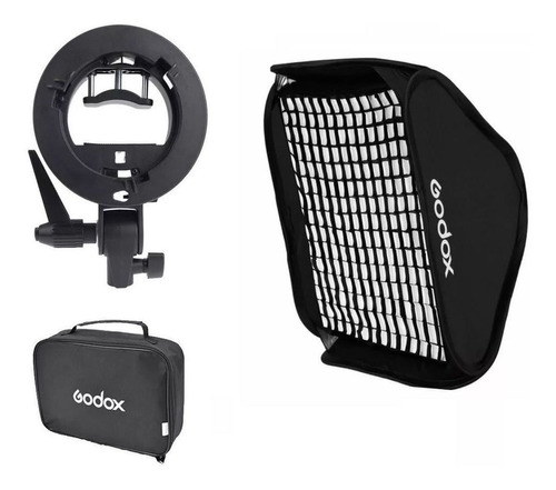 Softbox Godox 60x60cm Com Para Iluminacao Foto Flash