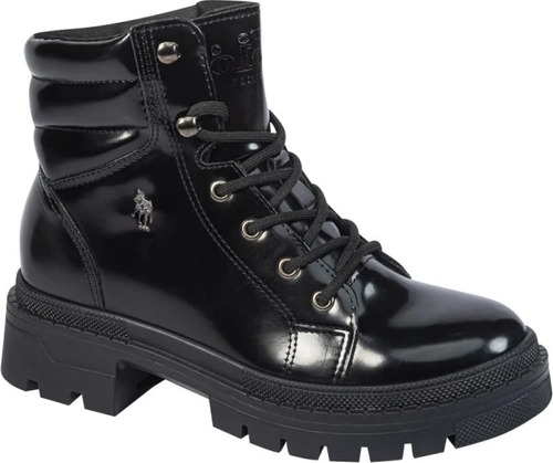 Bota Hpc Polo Charol Hiker Suela Track Agujeta