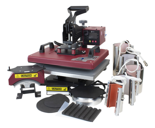 Plancha Sublimacion Combo 10 En 1 29x38 2.0 Color Make