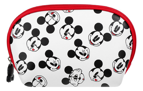Miniso Cosmetiquera Disney Mickey Mouse Blanca 21x7x12.8 Cm Color Blanco