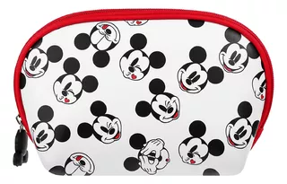 Miniso Cosmetiquera Disney Mickey Mouse Blanca 21x7x12.8 Cm