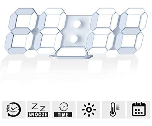 Reloj De Escritorio Digital Led, Relojes De Pared De Mesa Re