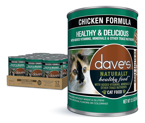 Dave S Pet Food Alimento Humedo Para Gatos Sin Granos Pollo