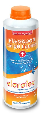 Elevador Ph Para Piscinas Piletas Botellas 1 Litro Clorotec