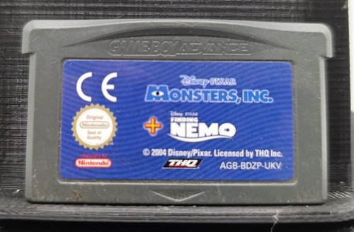Monsters, Inc + Finding Nemo Para Gba (Usado)