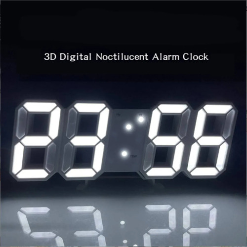 Relógio Digital De Design Moderno Relógio De Parede Led 3d B