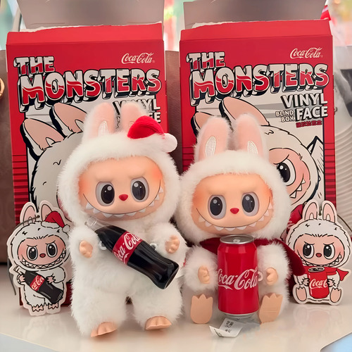 Labubu Pelúcia Chaveiro Moda Coleção Coca-cola Surpresa