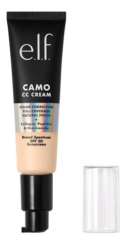 Base de maquillaje en crema E.L.F. Camo Camo CC Cream tono light 210 n - 30g