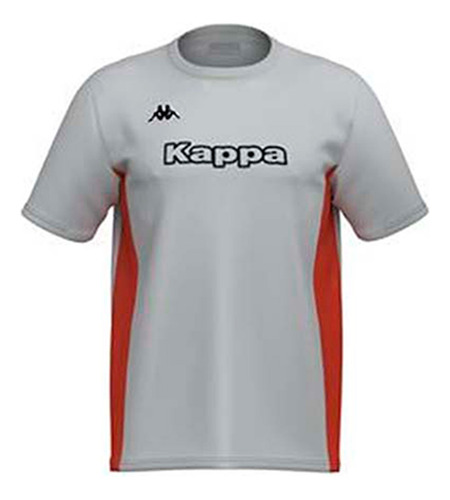 Polo Deporte Kappa Logo Erono Grey Barely- Orange Hombre